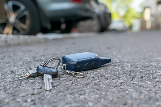 lost car keys on road